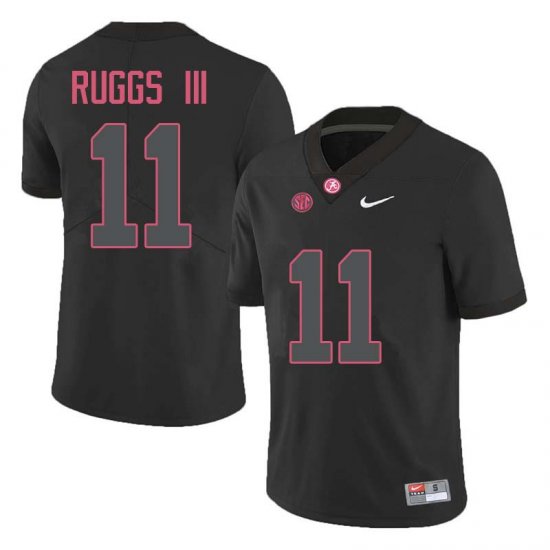 NCAA Men's Alabama Crimson Tide #11 Henry Ruggs III Stitched College Nike Authentic Black Football Jersey UL17P47IC